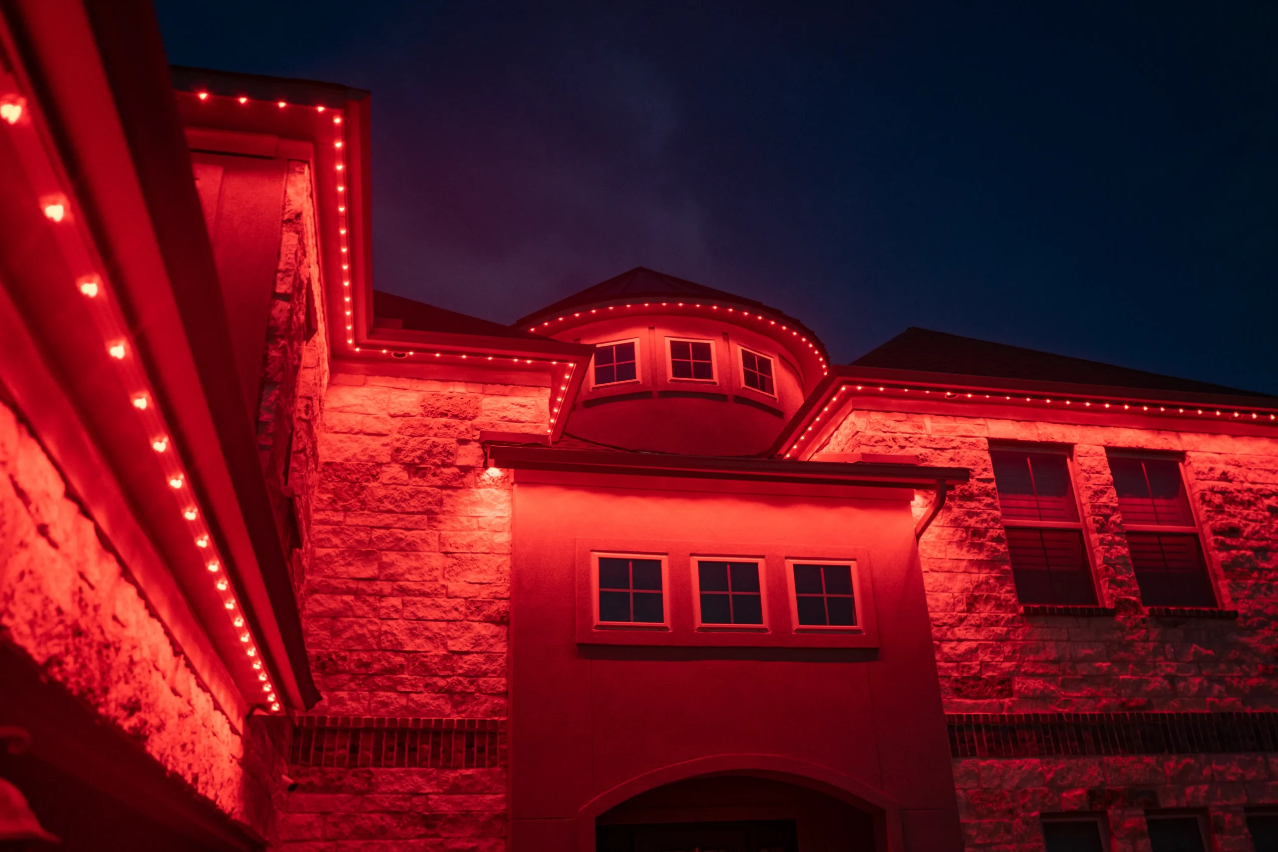 Sports fan lighting installation