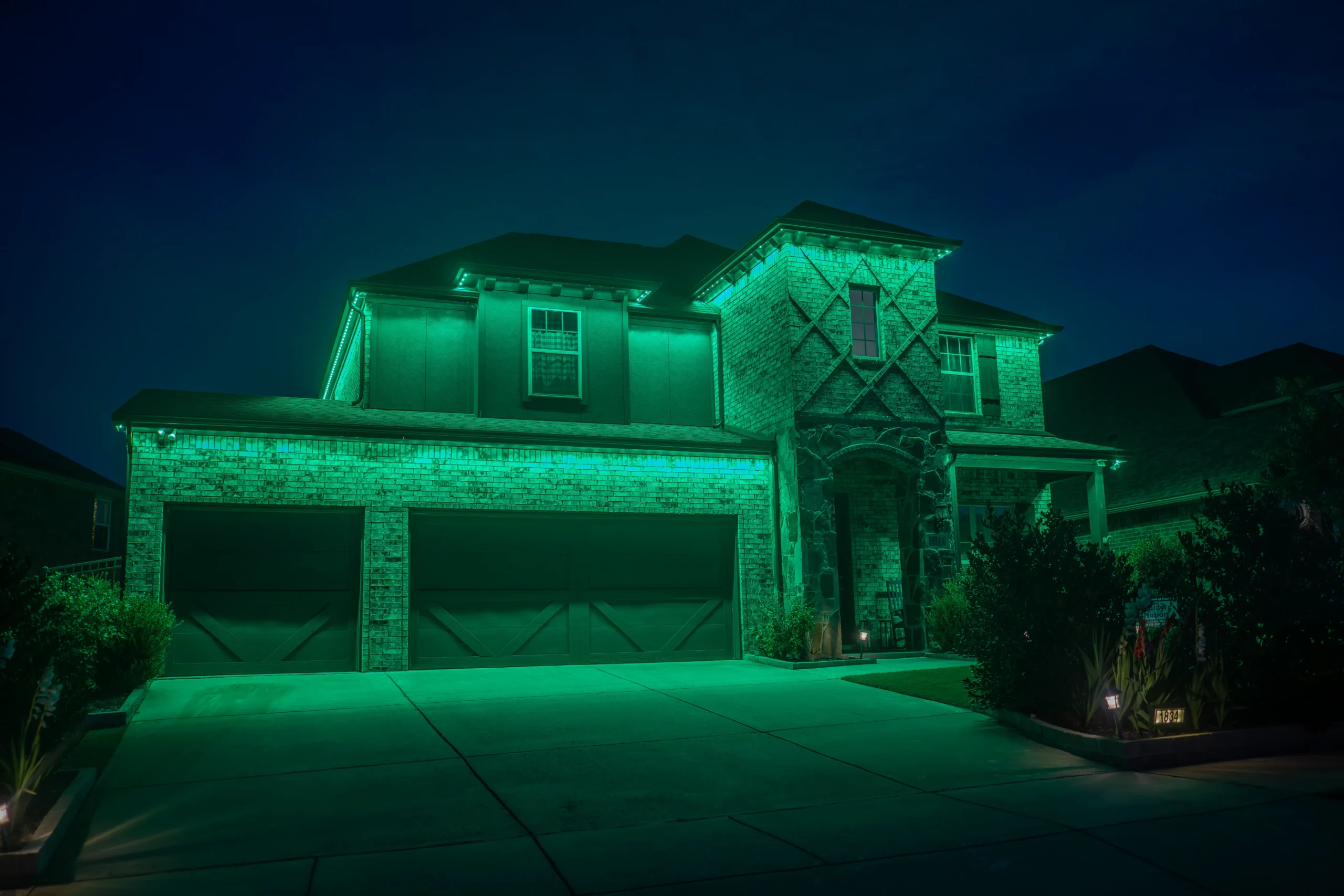 Gameday lighting with team spirit