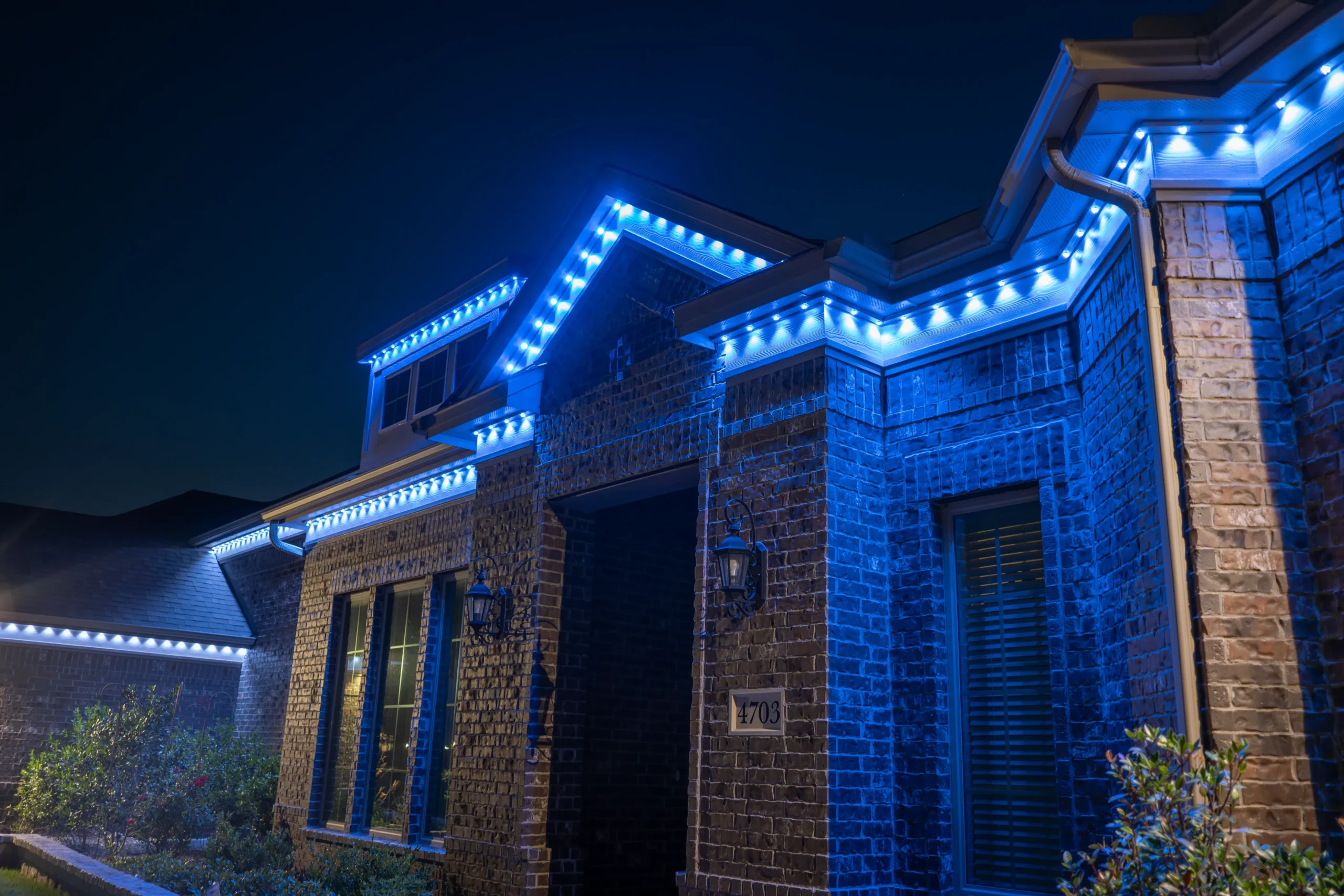 Sports-themed permanent lighting