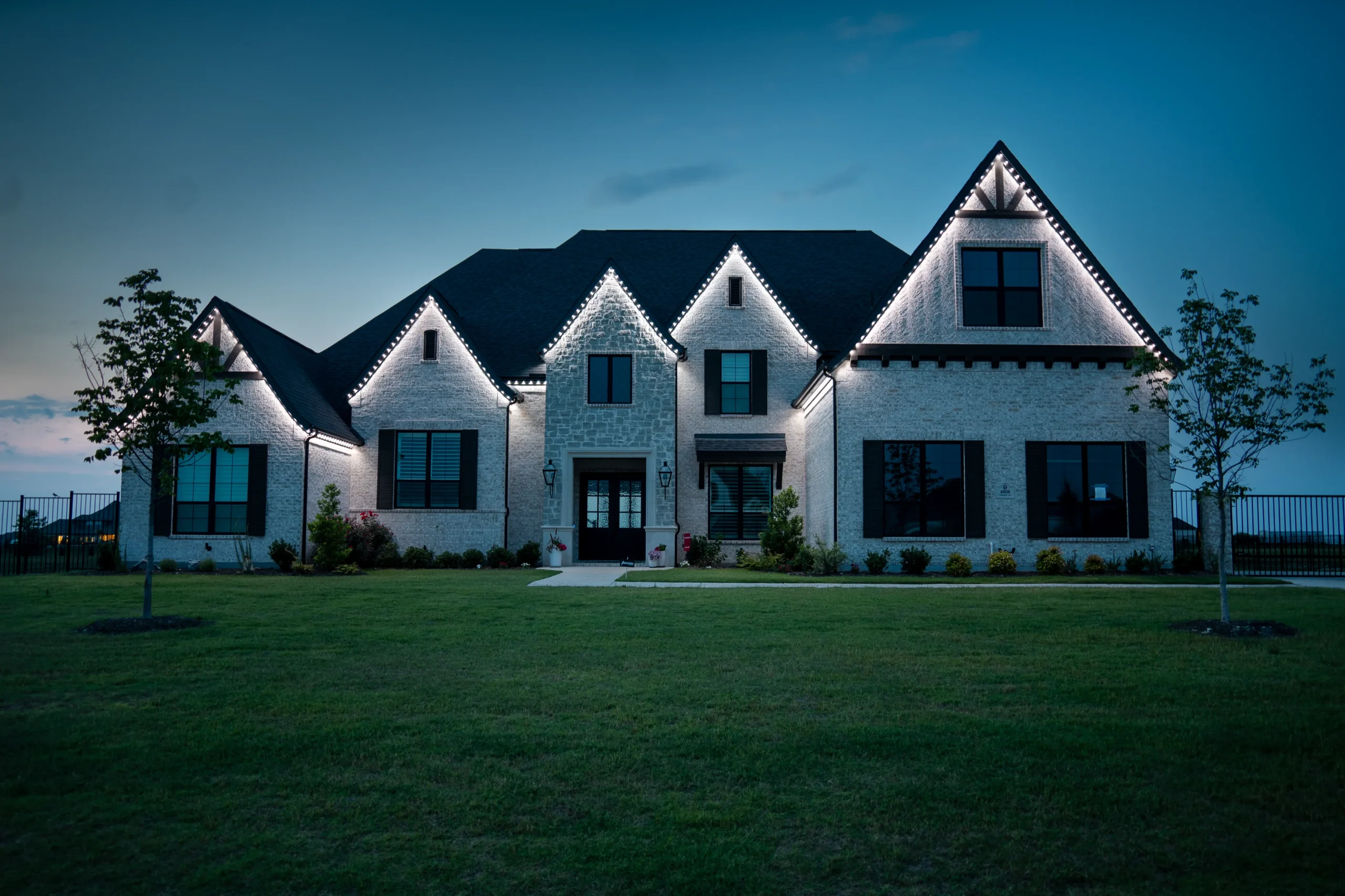 Security lighting for nighttime visibility