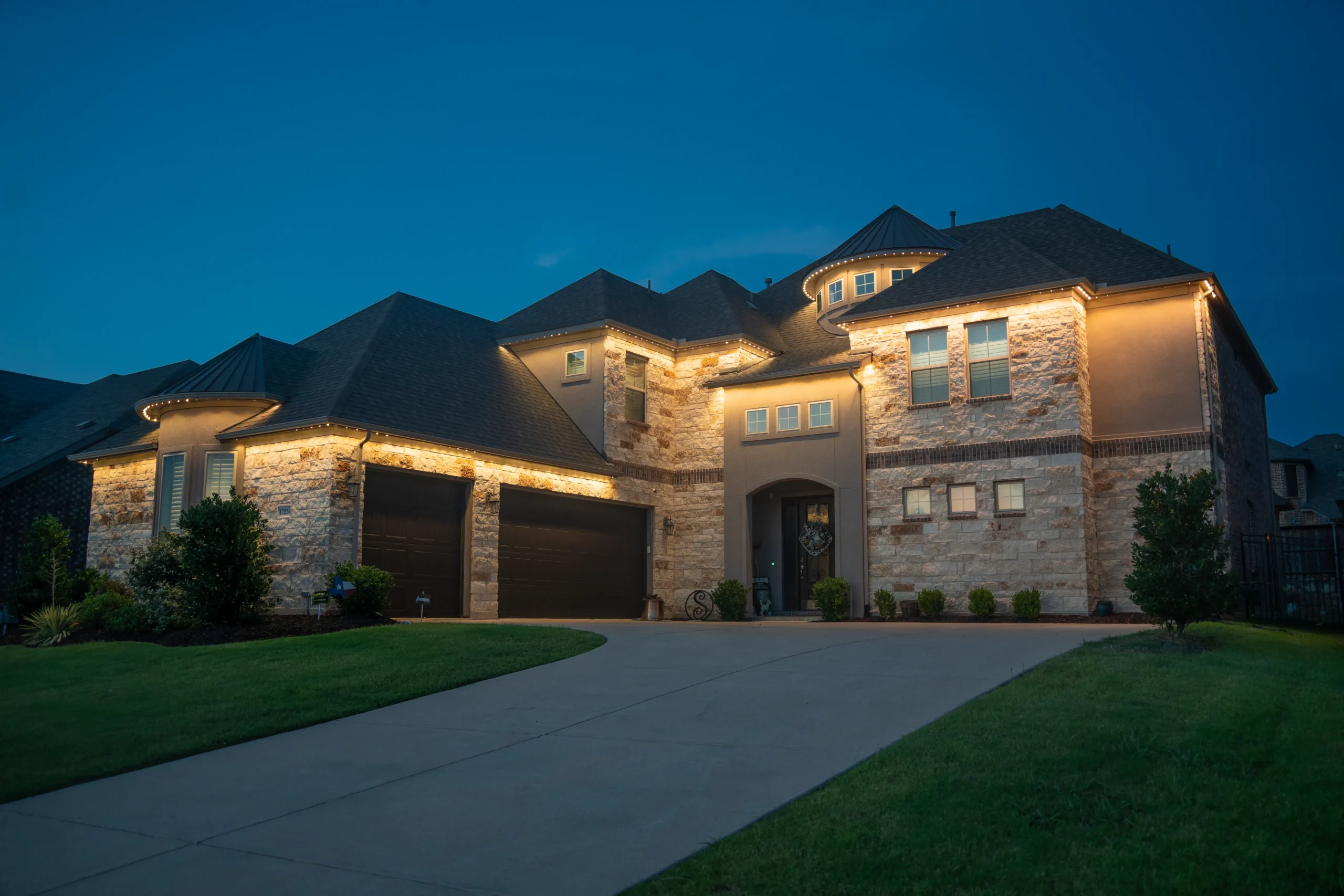 Security lighting installation for safety